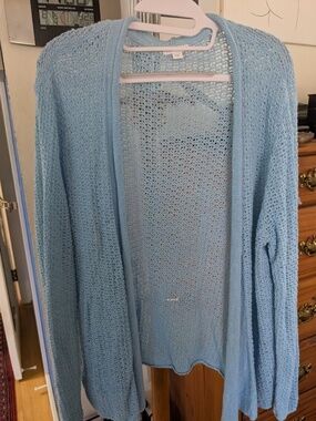 J.Jill Linen Blend Open Front Cardigan, Women's Plus xl